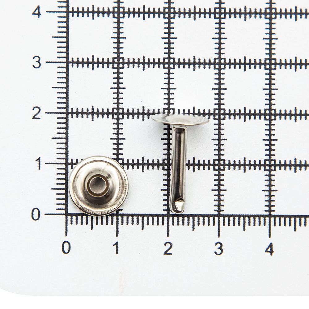 Хольнитены сумочные ⌀12 мм, h=20 мм, никель, двухсторонний, BIG, 50 шт