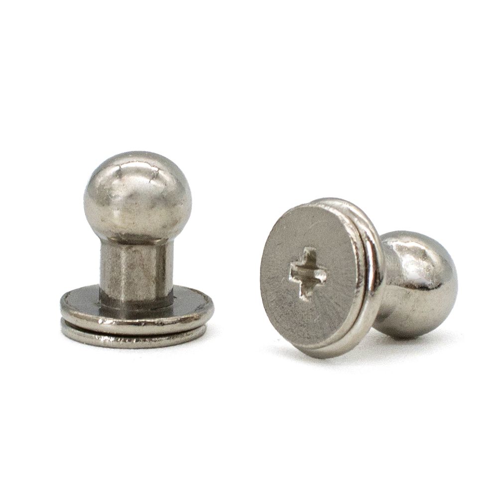 Винт кобурный металл ⌀6.0 никель, 50 шт