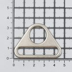 Рамка треугольная литая металл 38 мм, 20 шт, матовый никель, ZH-65