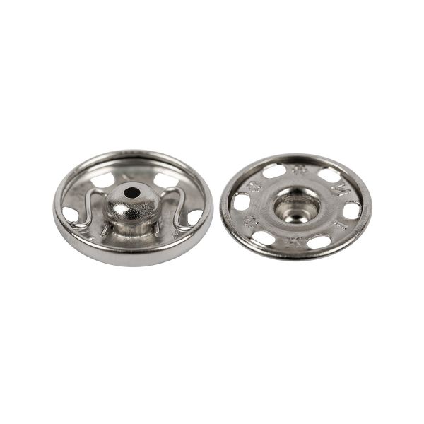 Кнопка пришивная металл ⌀16.0 мм, 6 шт, никель, KOH-I-NOOR 10 (KIN1000 №6)