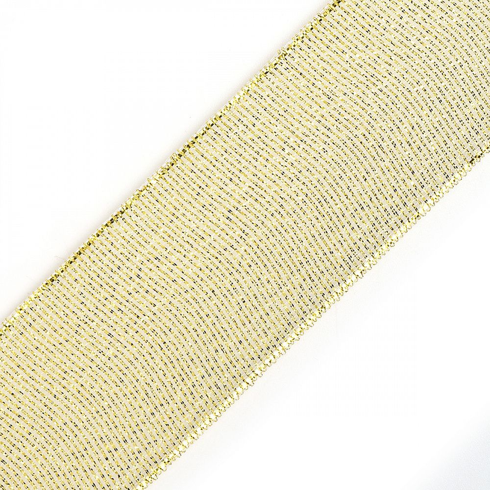 Лента металлизированная 40.0 мм / 22.85±1 метра, цв. золото, Magic4Hobby, упак. 2 шт