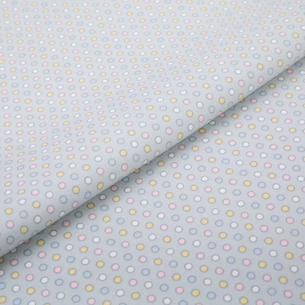 Ткань для пэчворка Peppy Молочные сны фланель, отрез 100х110 см, 175 г/м², МС-09 серый, Peppy