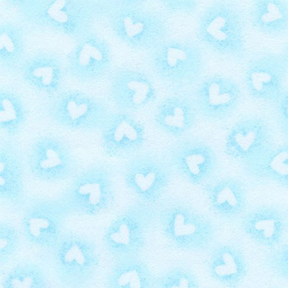 Ткань для пэчворка Peppy Baby Bunting Flannel, отрез 100х110 см, 146 г/м², SRKF-17009-4 Blue, Robert Kaufman