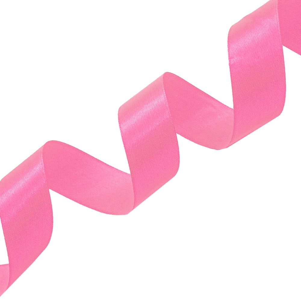 Лента атласная 1-сторонняя 25.0 мм / 22.86±1 метров, 012 яр. розовый, Globus