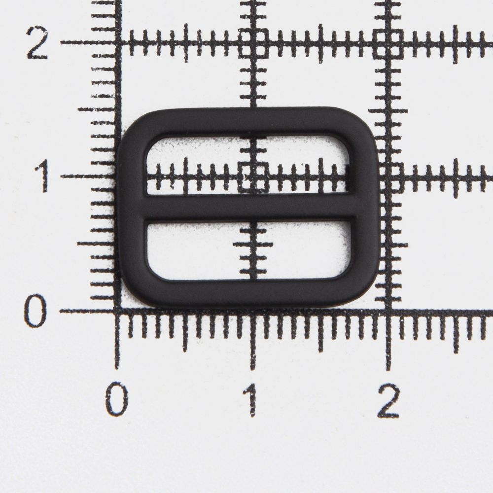 Рамка регулировочная металл литая 15 мм /19х15 мм, ⌀2 мм/, черная резина, 4 шт
