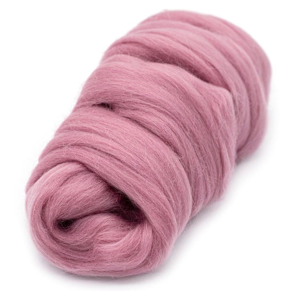 Шерсть для валяния Камтекс Лента для валяния п/тонкая 1х50 г, (25-28 мкр), 2.1 м, 270 клевер, 614644-17