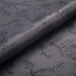 Ткань подкладочная (таффета) с рисунком 96 г/м², 100х145 см, 038 грязно-сиреневый(цветы), Gamma JTR