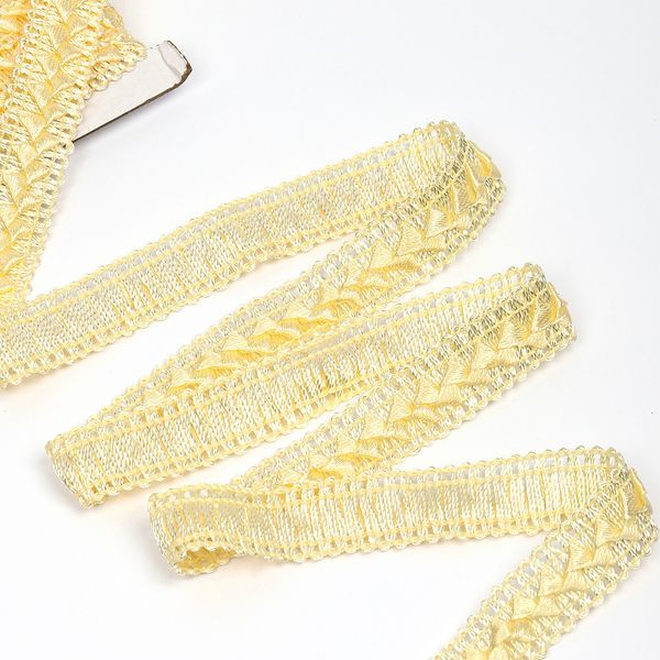 Тесьма декоративная Самоса V03 18 мм, цв.02 молочный уп.9м