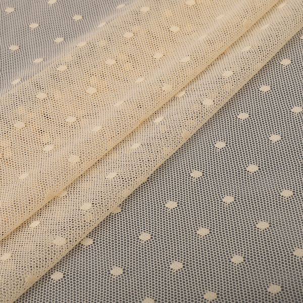 Сетка бельевая эластичная 65 г/м², шир.160 см / 5 метров, Мушка, 00128, 03 бежевый /00128.03.1/