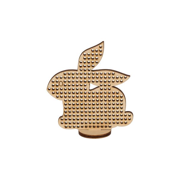 Заготовка из фанеры Фигурка для вышивания на подставке, 7х6.5 см, Кролик, 7х6.5 см, ВД-863 Mr.Carving