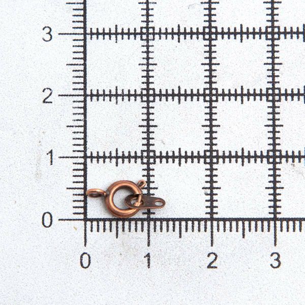 Замок для бус кольцо с ответной частью, 9 мм, 5 шт/упак, Astra&Craft (медь), 4AR2041