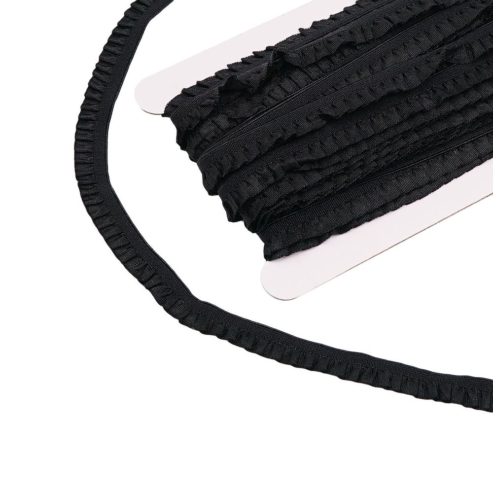 Резинка бельевая (ажурная) 10.0 мм / 13.72 метра, черный, 3AR3590