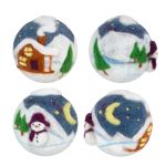 Набор для валяния Miadolla WT-0221, Елочная игрушка Зимняя сказка, 6 см