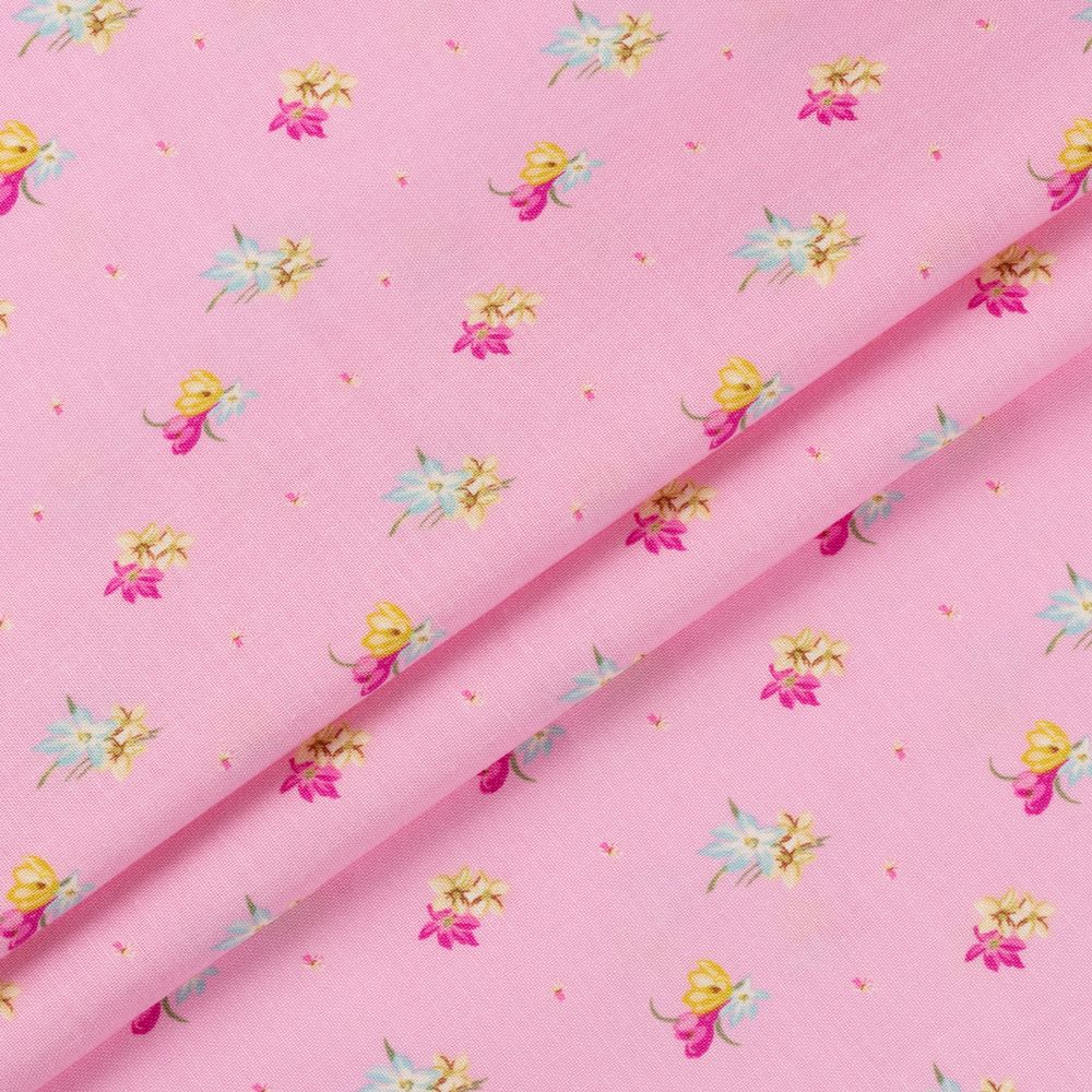 Ткань для пэчворка Peppy Весенний этюд, отрез 50х55 см, 146 г/м², ВЭ-18 розовый, Peppy