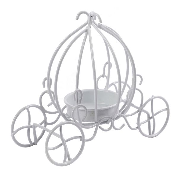 Миниатюра кукольная: Подсвечник 12х12.5 см, 01 белый, Blumentag MET-098