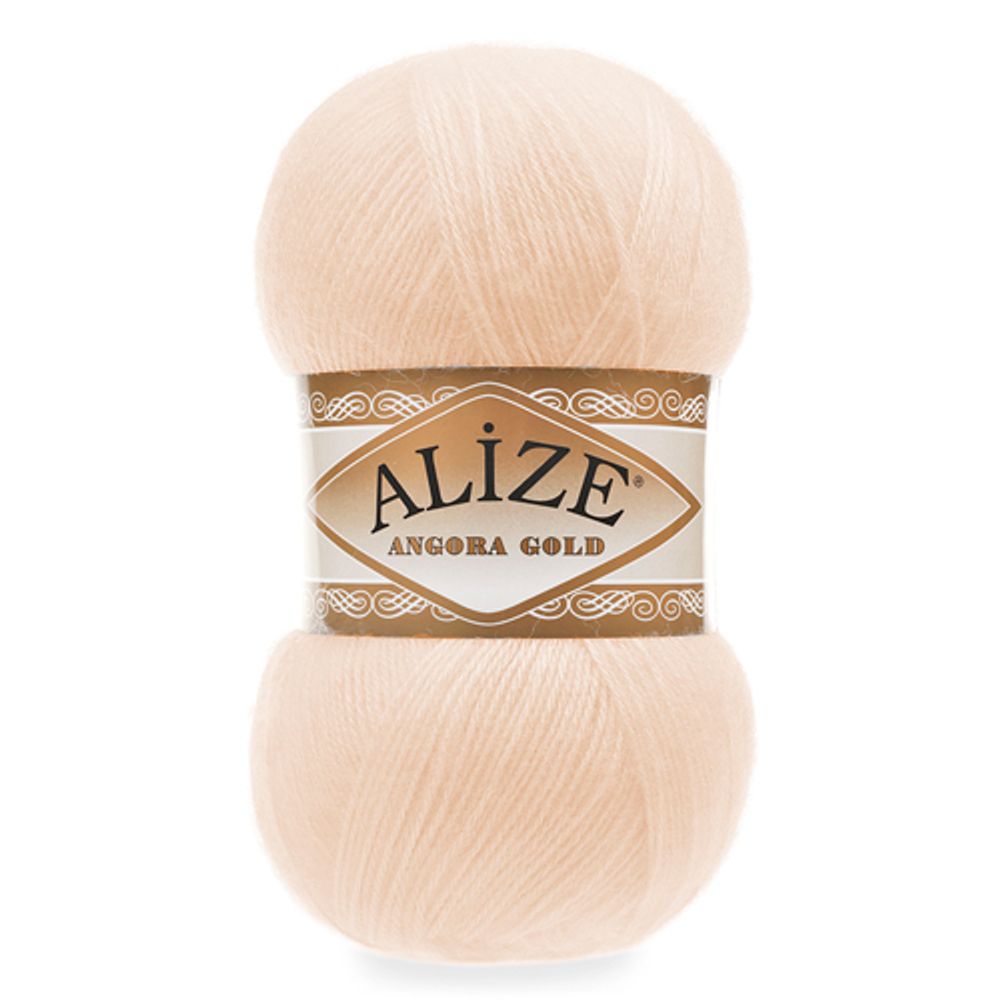 Пряжа Alize (Ализе) Angora Gold / уп.5 мот. по 100 г, 550м, 681 ярко-персиковый A