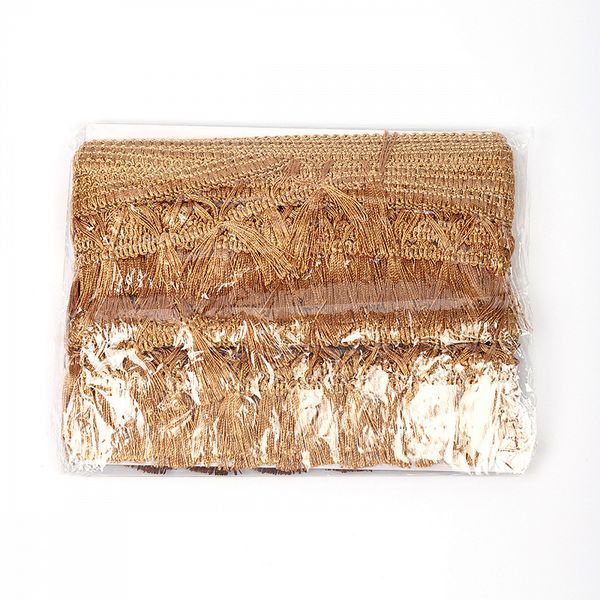 Бахрома отделочная 70.0 мм / 10 метров, с кисточками, 6154-0419 цв.6367, цв.коричневый