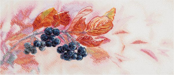 Набор для вышивания нитками Panna, Осенний Вальс, 37,5х16,5 см