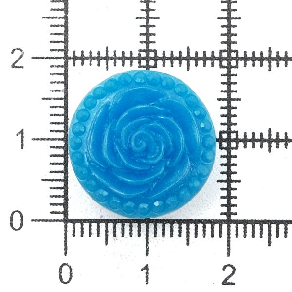 Украшения декоративные пуговицы Розочки, набор 4 цвета, 8 шт (микс 6)