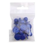 Пуговицы Пукли для поварских курток 12 шт, 10мм (d основания=18мм, h=16мм) (василек)