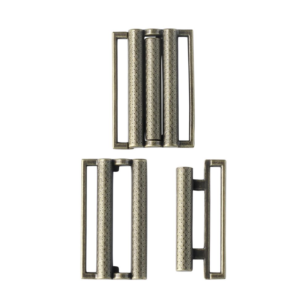 Пряжка-застежка 40 мм, 6 шт, латунь, BIG