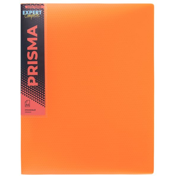 Папка на 4 О-кольцах A4 700 мкм 25 мм, 4 шт, d-17 мм, оранжевый EC211400012, Expert Complete