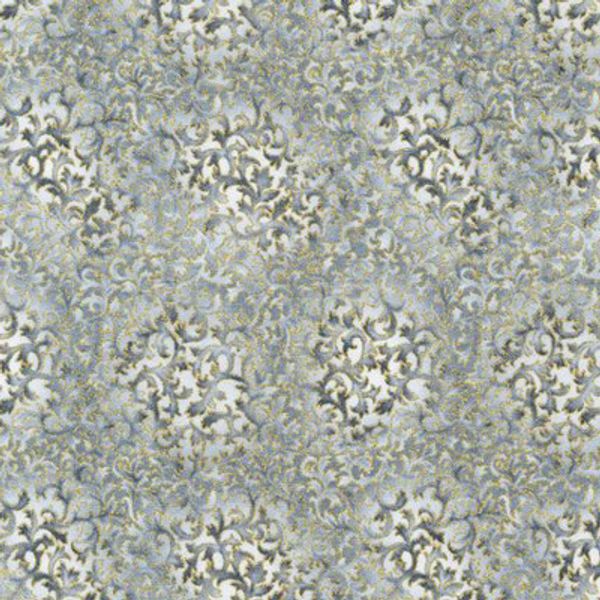 Ткань для пэчворка Peppy Fusion 11 Metallic, отрез 50х55 см, 146 г/м², EYJM-6644-186 Silver, Robert Kaufman