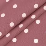 Штапель в горошек 90 г/м², 145 см / 2 метра, TBY.Vidt.08 цв.розовый