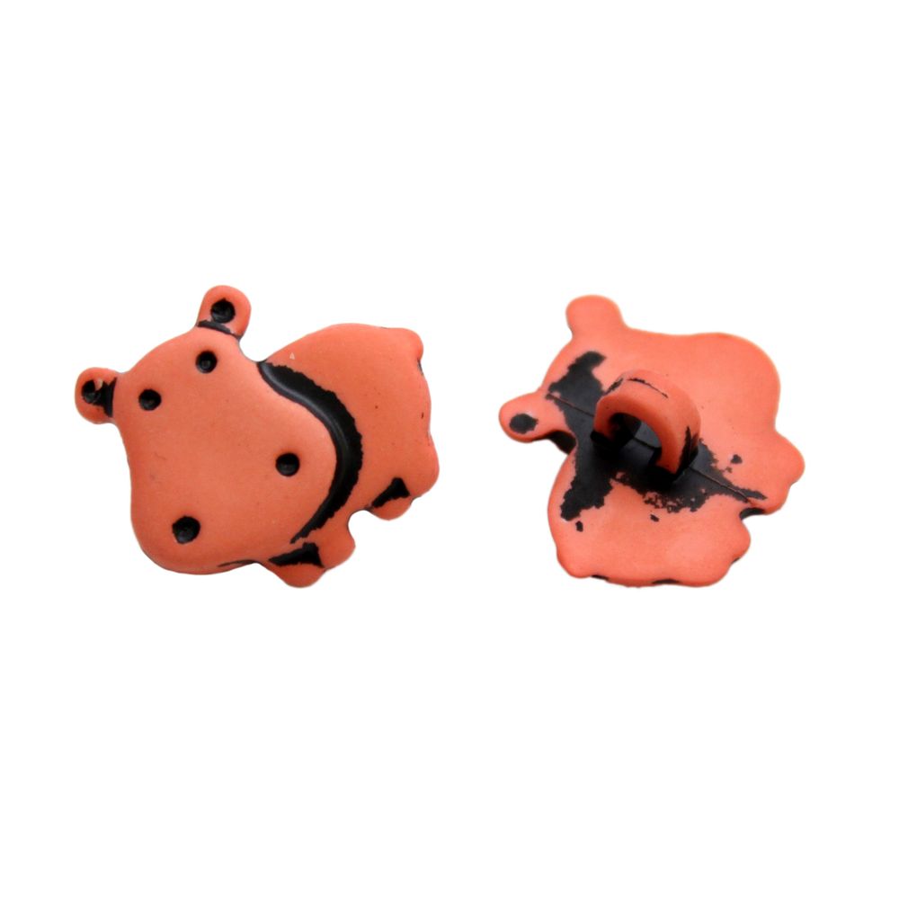 Пуговицы детские Бегемот (I0362-DWB) 28/1 (D30 розовый), 36 шт