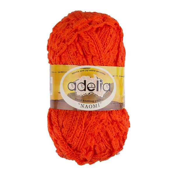 Пряжа Adelia Naomi / уп.5 мот. по 100г, 24м, 17 оранжевый