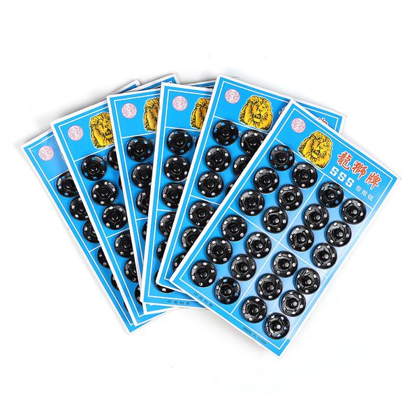 Кнопка пришивная металл ⌀16.0 мм, SBI, цв.черный уп. 144 шт, TBY