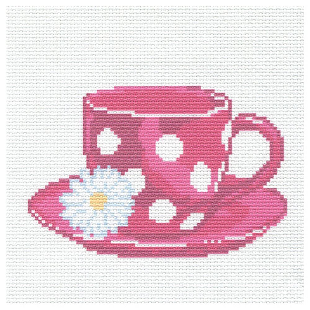 Набор для вышивания нитками Hobby&Pro Kids, Любимая чашка 19х19см