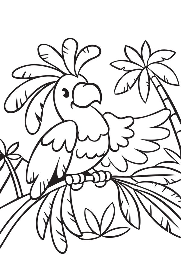 Набор для раскрашивания цветным песком №40 Попугай, 16.5х23 см, Hobbius SPT-01