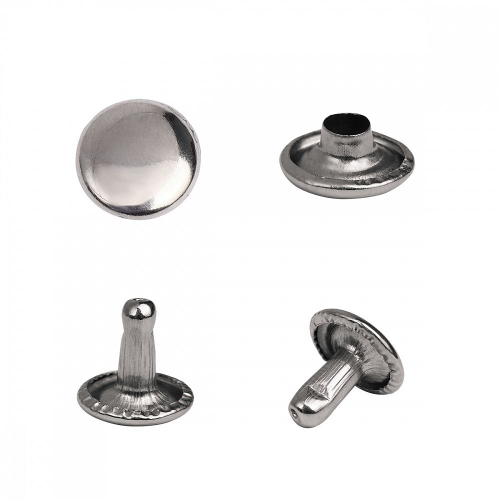 Хольнитены двухсторонние сталь 9х9 мм, №33, TBY.5209 цв. никель уп. 1000 шт, TBY