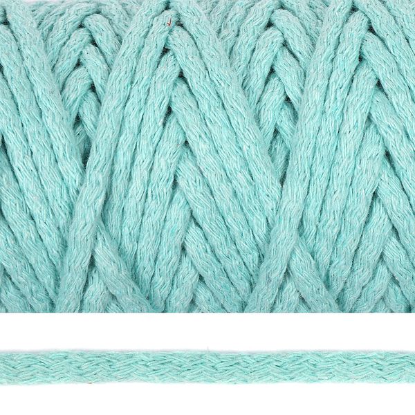 Шнур круглый х/б ⌀6.0 мм / 50 метров, 2133 мятный