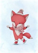 Рисунок для вышивания на канве Матренин Посад арт.28х37 - 1867 Лисичка на катке