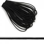 Резинка шляпная (шнур эластичный) ⌀1.0 мм / 10 метров, цв.F322 (310) черный