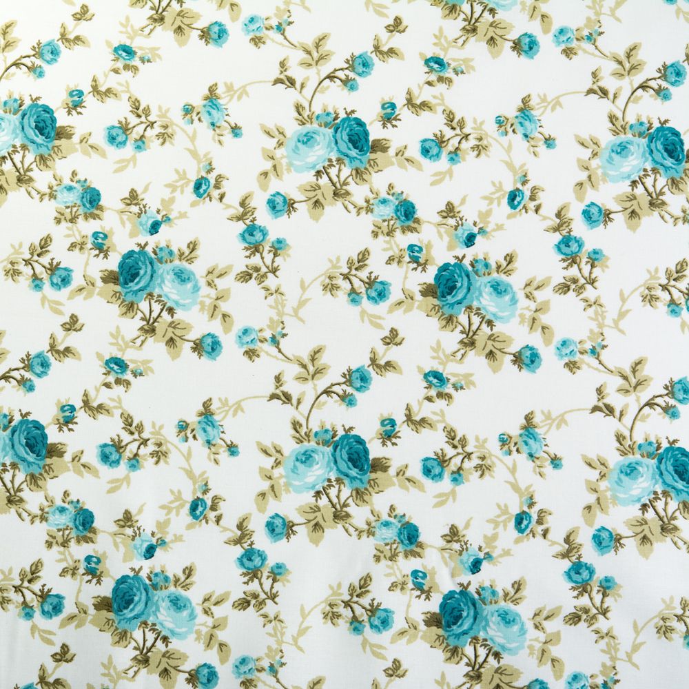 Ранфорс Розарий 130 г/м², шир.240 см, в нарезке, цв. мята, 10 метров /TOS/