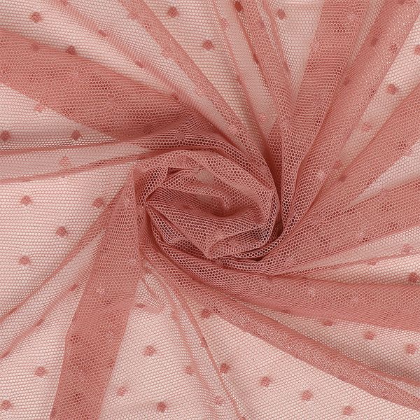 Сетка бельевая эластичная 65 г/м², шир.160 см / 20 метров, Мушка 00128, цв.04(17-1514) сухая роза /00128.04/