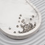 Бусины стекло 4х4 мм, 40 шт., Astra&Craft, 851 серый, Z-439