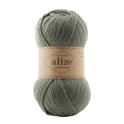 Пряжа Alize (Ализе) Wooltime / уп.5 мот. по 100 г, 200 м, 274 артишок