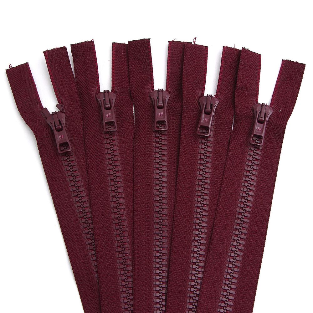 Молния трактор Arta Т6 (6 мм) 2 зам., разъем., 75 см, цв. 033 т.бордовый, уп.5 шт