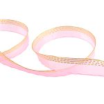 Лента капроновая (органза) 20.0 мм / 25 метров, 029 яр. розовый/золото, Blitz ORT-20