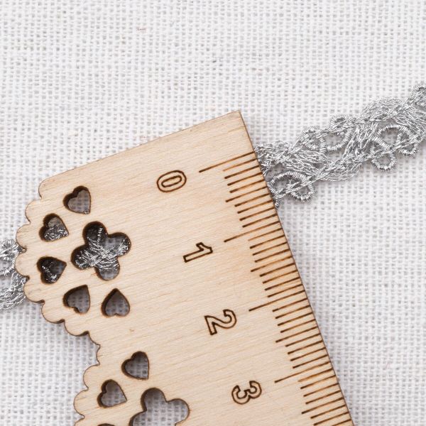 Тесьма 10мм / 50м (06 серебро), 23-2505