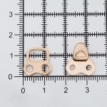 Крючки пришивные декоративные 14х24 мм, gold, золото, 12 шт