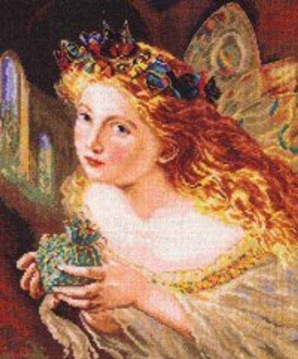 Набор для вышивания нитками Алиса, Фея 27х33 см