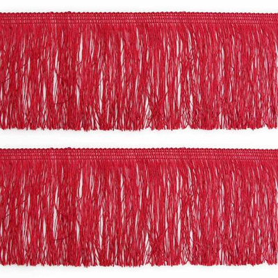 Бахрома отделочная широкая 120.0 мм / 25 метров, 171 красный