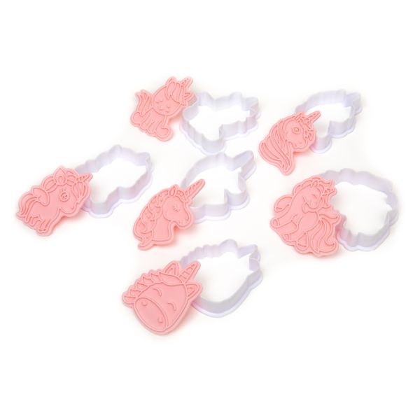 Набор вырубок для печенья пластик, 6 шт, №1 Единороги, S-Chief SHF-0351