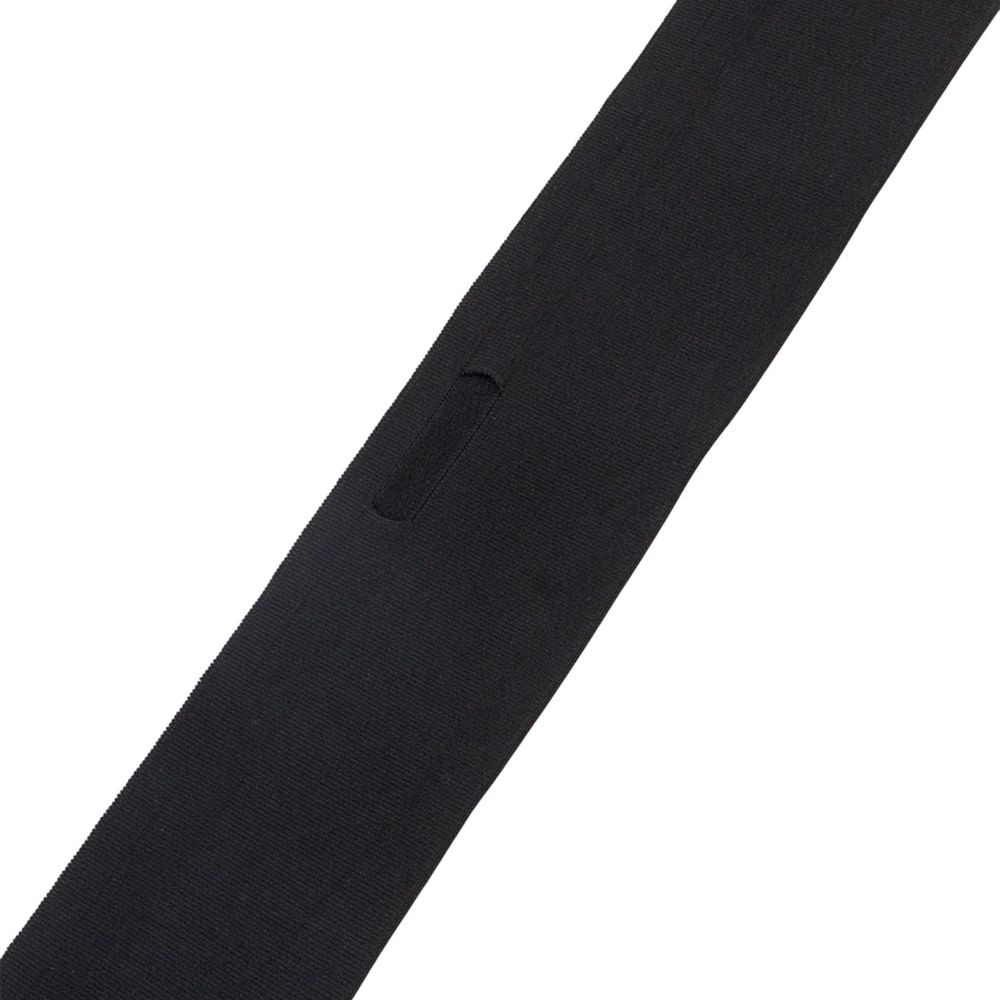Подвяз (довяз) трикотажный 8.5х90.0 см, с каналом для шнурка, черный, CL-045