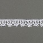Кружево гипюр (плетёное) 16 мм диз.1063 цв.01 белый, уп.9м, Kruzhevo